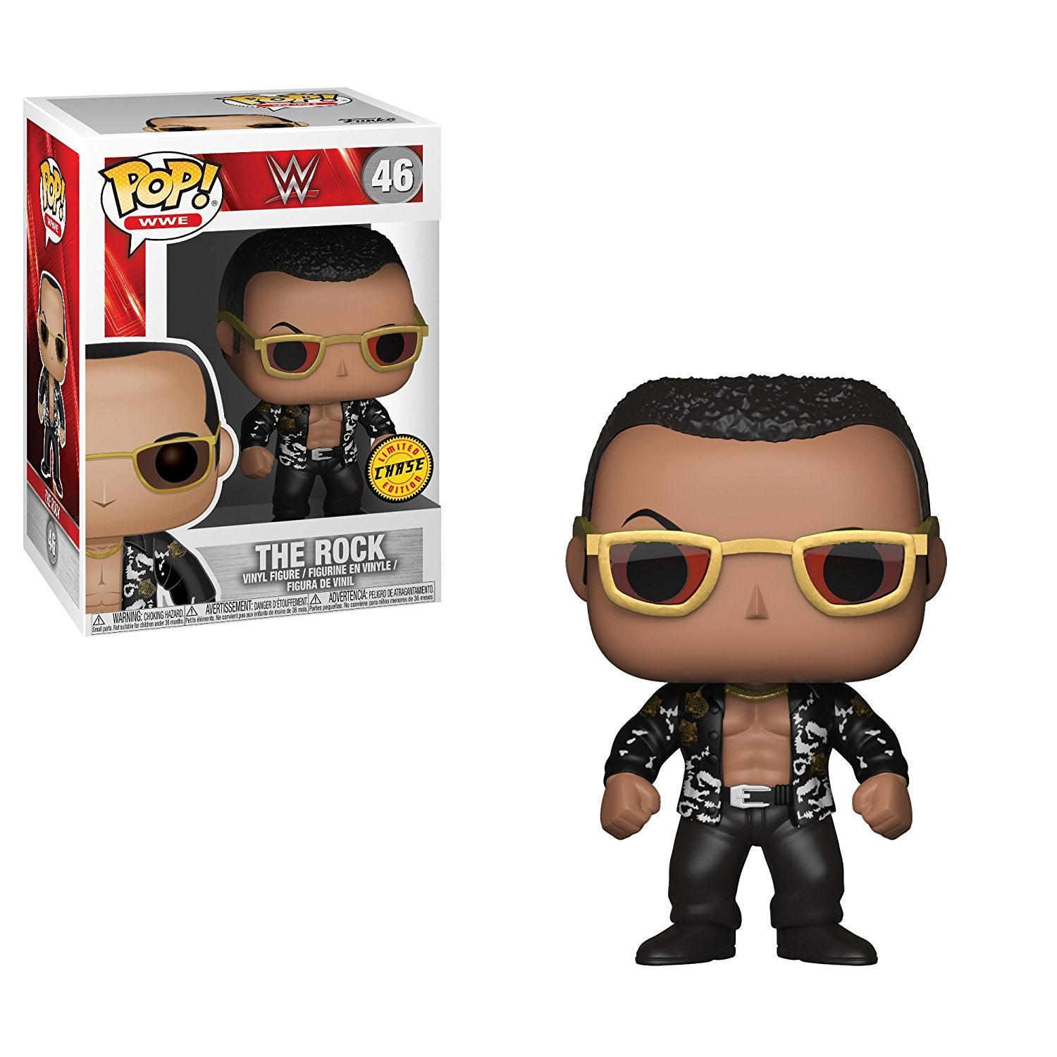 WWE Pop! Vinyl Figure The Rock Old School (Chase) [46] - Fugitive Toys