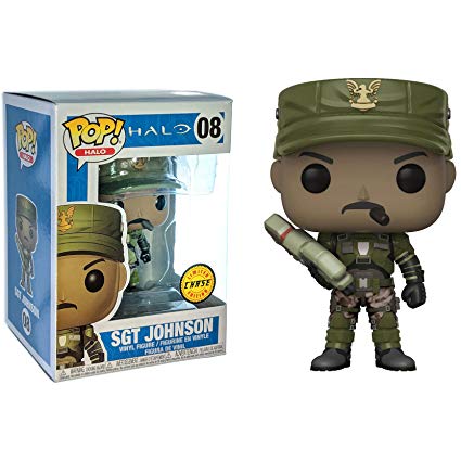 Halo Pop! Vinyl Figure Sgt. Johnson with Cigar (Chase) [08] - Fugitive Toys