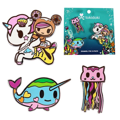 Tokidoki Sea Punk Enamel Pin 3-Pack - Fugitive Toys