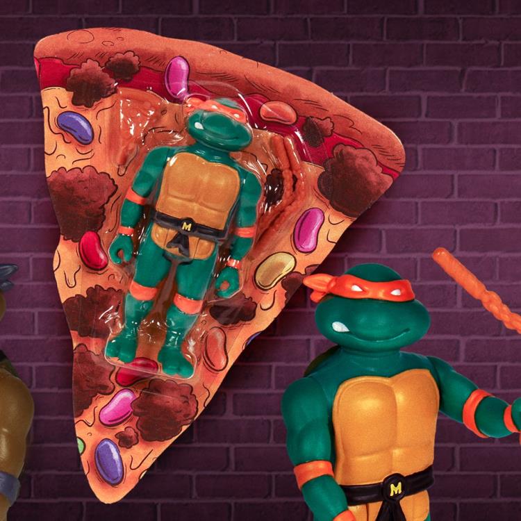 Super7 Teenage Mutant Ninja Turtles Pizza Box Set 4 ReAction Figures [2019 SDCC] - Fugitive Toys