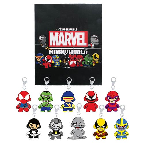 Kidrobot Marvel Munny Zipper Pulls Series 2: (Case of 20) - Fugitive Toys